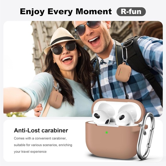 AirPods 3 GEN Case Cover, Silicone Protective Accessories Skin w/Keychain
0120 - Picture 2 of 7